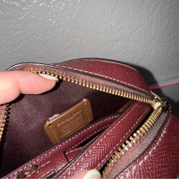 Coach Burgundy Serena Crossbody Bag - Picture 6 of 6